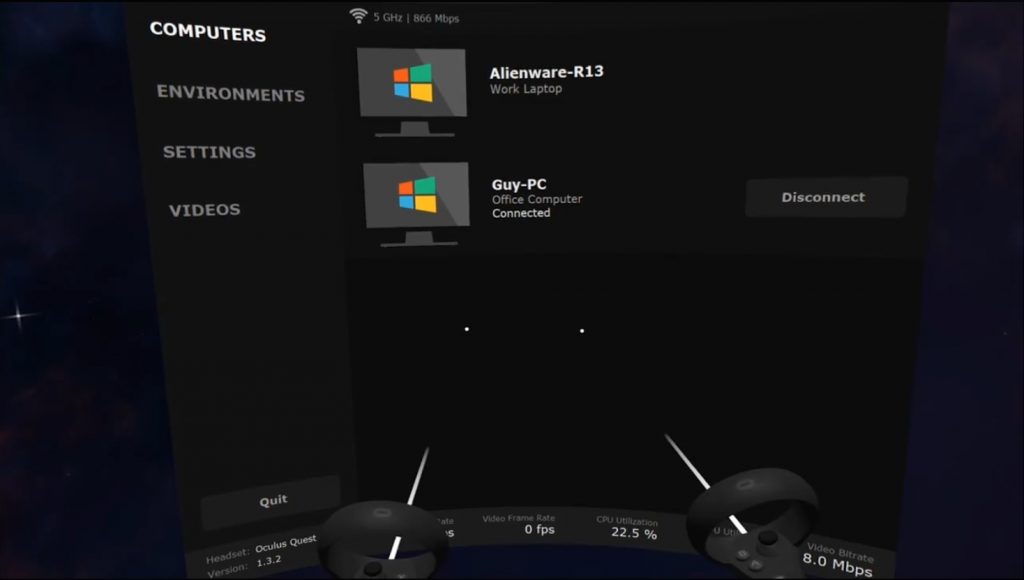 vr desktop oculus go